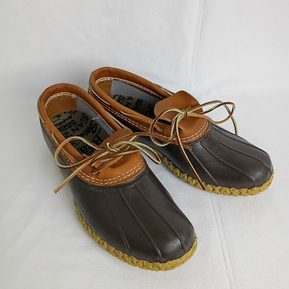 Vintage LL Bean Bean Boots EUC  Mens 11.5 M Brown Leather Duck Shoes USA Made